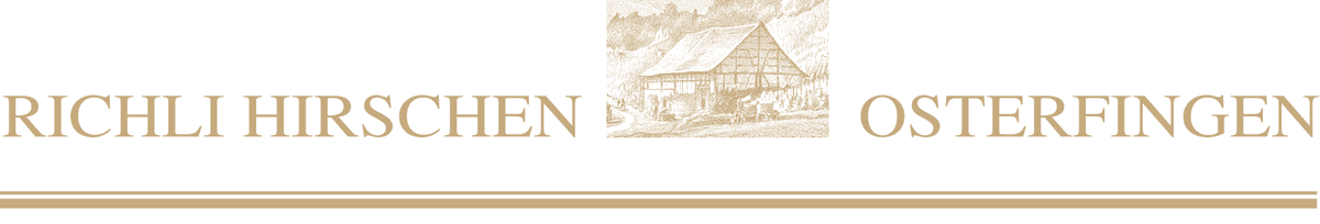Weingut Richli Hirschen Osterfingen, Schriftzug mit Riegelhaus